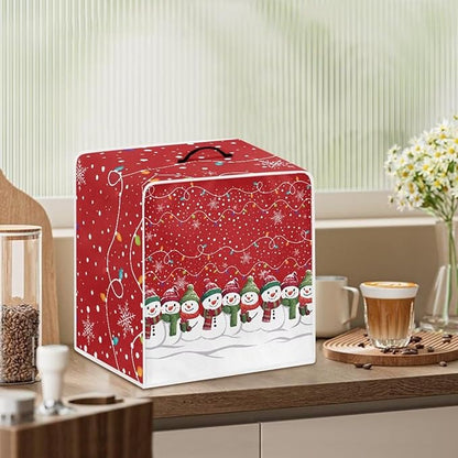 Christmas Snowflake Coffee Maker Cover Dust Protection - Image 3