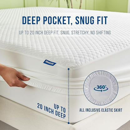Luxury Twin XL Size Tencel Waterproof Mattress Protector Deep Pocket - Image 6