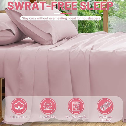 Extra Deep Pocket California King Sheets 18-24 Inch 100% Egyptian Cotton 1000 - Image 6