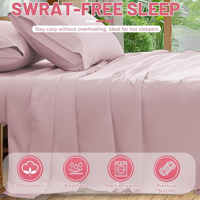 Extra Deep Pocket King Sheets 18-24 Inch 100% Egyptian Cotton 1000 Thread Count - Image 6