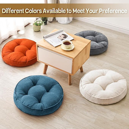Floor Pillow Set of 2, Memory Foam Floor Cushions - Image 6