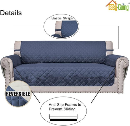 Easy-Going 4 Seater Sofa Slipcover Reversible Sofa Cover Water Resistant Couch - Image 3