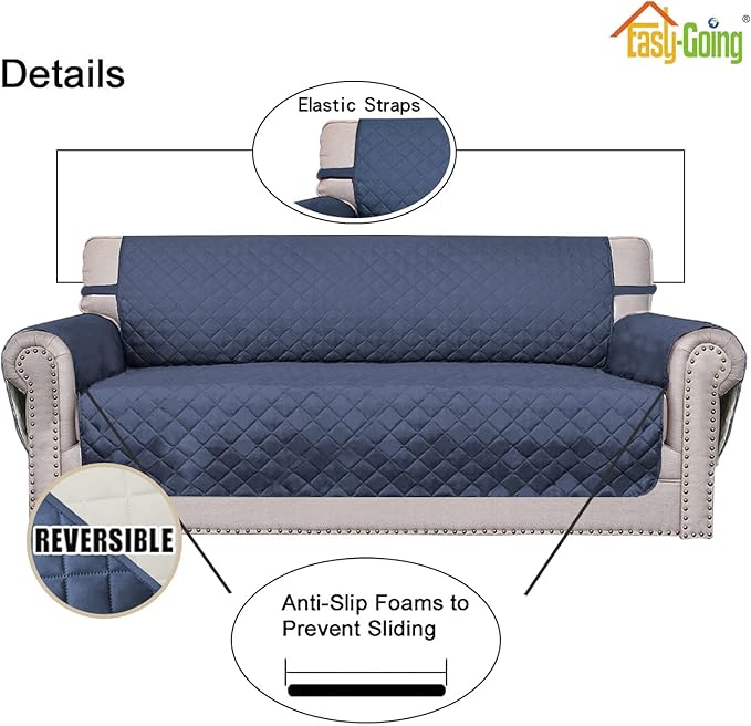 Easy-Going Oversized Chair Sofa Slipcover Reversible Sofa Cover Water Resistant - Image 3