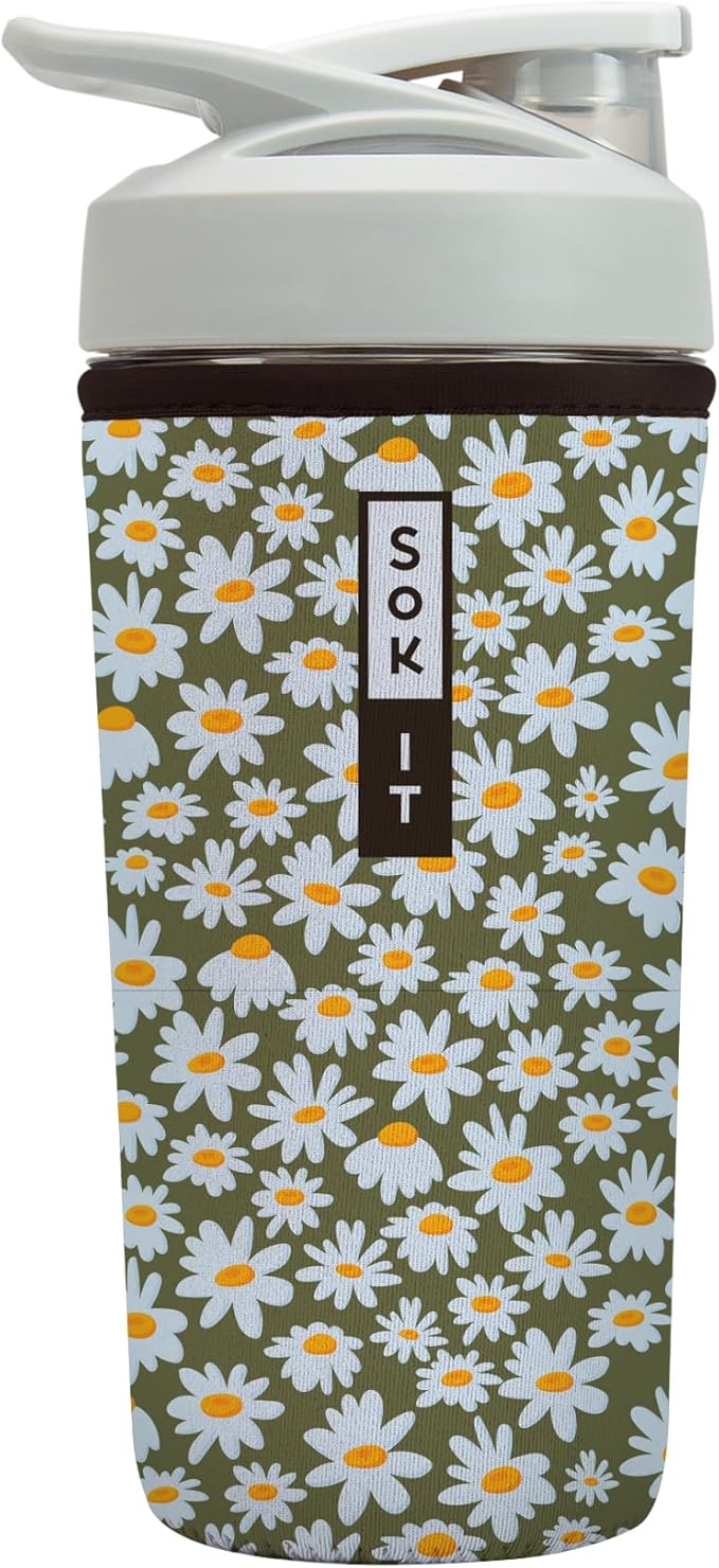 Sok It BotlSok Protein Blender Shaker Bottle Sleeve Insulated Neoprene Cover by SokIt