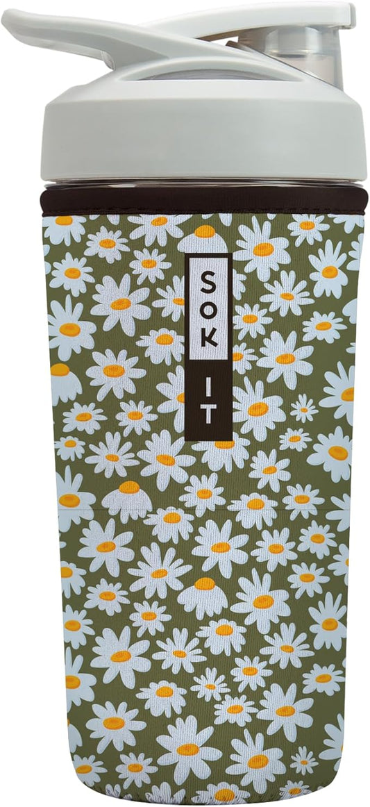 Sok It BotlSok Protein Blender Shaker Bottle Sleeve Insulated Neoprene Cover by SokIt