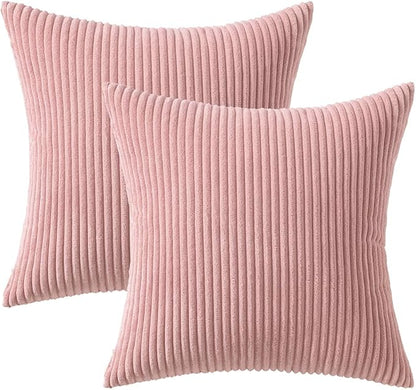 MIULEE Pack of 2 Pillow Covers Soft Soild Decorative Square Throw Pillow Covers - Image 6