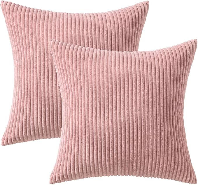 MIULEE Pack of 2 Pillow Covers Soft Soild Decorative Square Throw Pillow Covers - Image 6