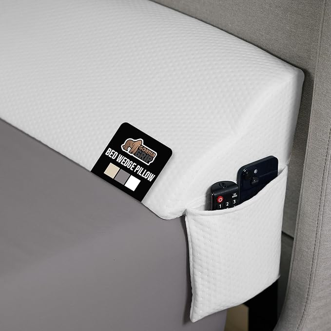 GORILLA GRIP Patent Pending Bed Wedge Pillow Headboard Gap Filler, US Designed by GorillaGrip
