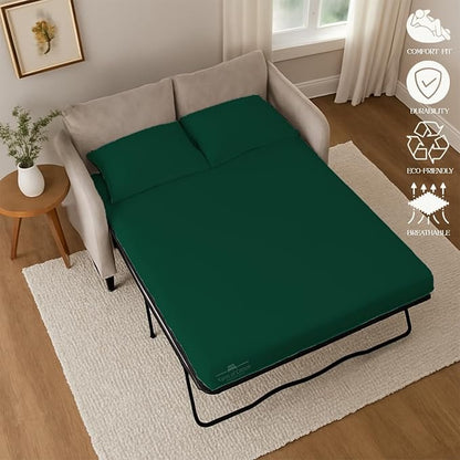 Sleeper Sofa 4 Piece Bed Sheet Set Premium Quality 100% Cotton 500 Thread Count - Image 5