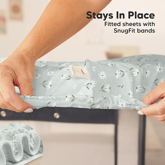 2-Pack Mini Crib Sheets Fitted - Image 6