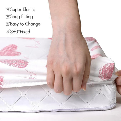 Gllquen Baby Bassinet Sheets 4 Pack, Breathable Cozy Fitted Mattress Sheet - Image 7