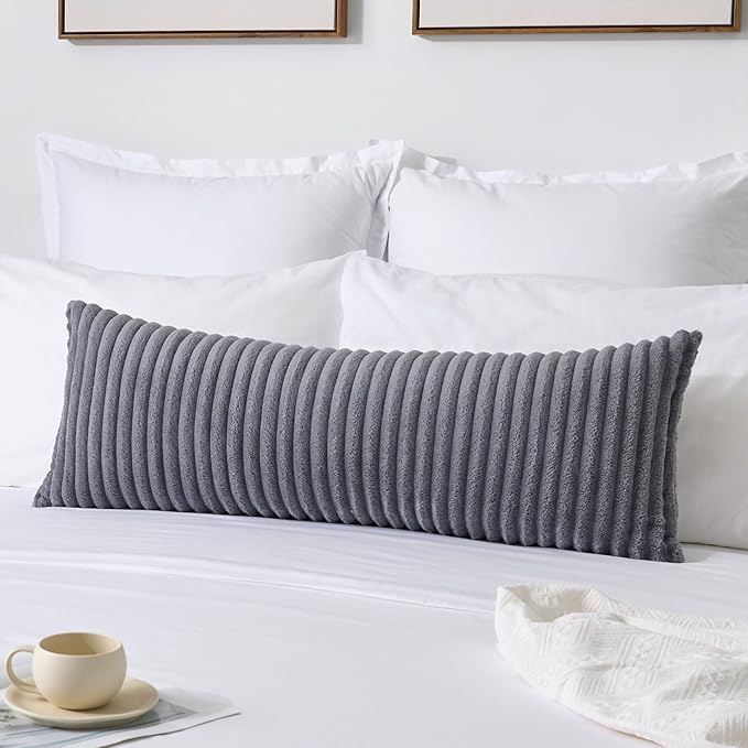 Kevin Textile Soft Plush 14x36 Inch Long Lumbar Pillow Cover 1 Pack, Luxury - Image 4