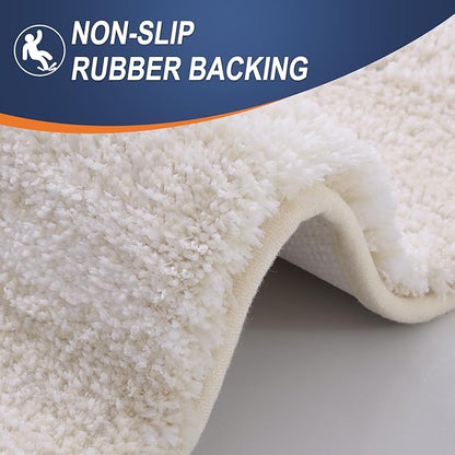 OLANLY Bathroom Runner Rugs 59x24, Extra Soft Absorbent Microfiber Bath Rugs - Image 4