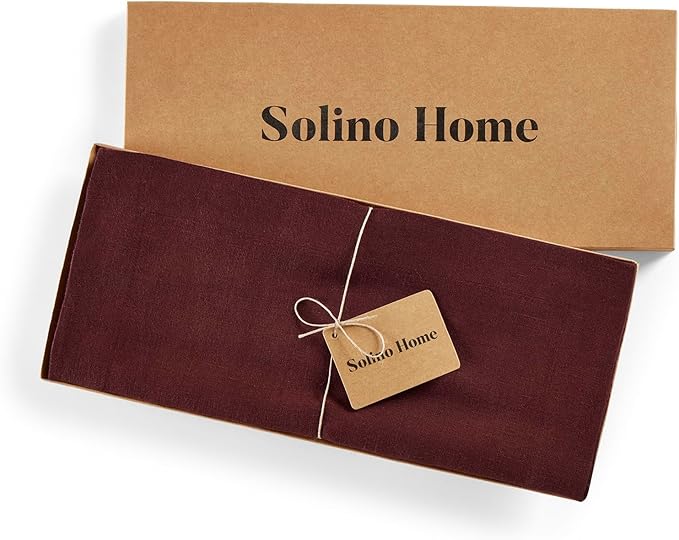 Solino Home 100% Pure Linen Cordovan 60 Inches Table Runner - Image 5
