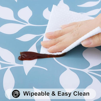Smiry Rectangle Picnic Tablecloth, Waterproof Elastic Fitted Table Covers - Image 5