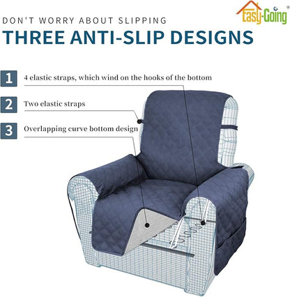 Easy-Going Sofa Slipcover Waterproof Oversized Recliner Chair Cover Non-Slip - Image 4
