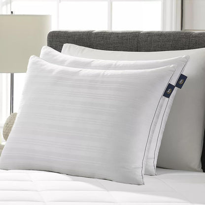 serta down illusion balanced support cotton pillows,standard/queen (2, main product view
