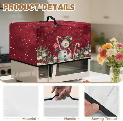 Microwave Oven Dust Cover, Christmas Snowman Heat-Resistant Waterproof - Image 7
