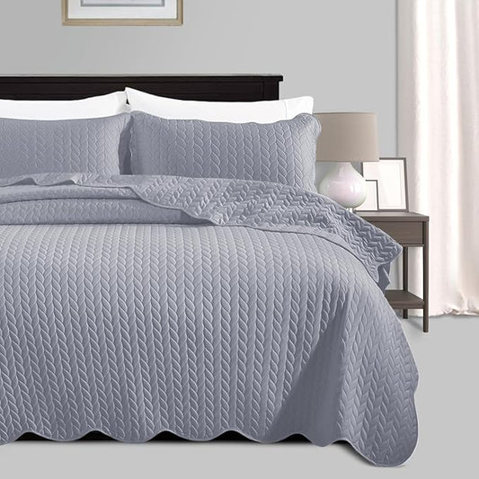 IR Imperial Rooms California King Quilt Bedding Set Size + 2 Pillow Shams by IRImperialRooms
