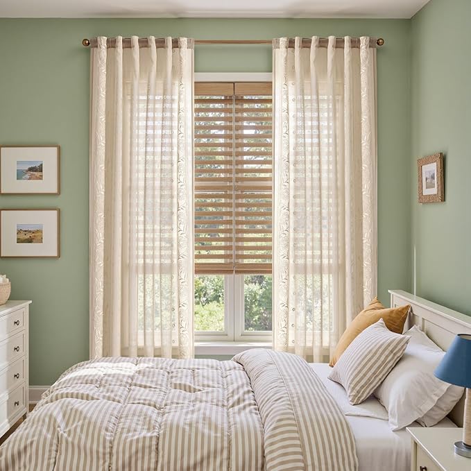 jinchan Winslow Sheer Curtains 96 Inch - Image 6