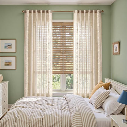 jinchan Winslow Sheer Curtains 96 Inch - Image 6