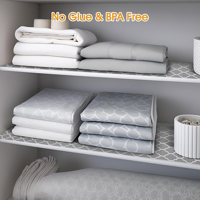 Shelf and Drawer Liner for Kitchen Cabinets Non-Adhesive, Strong Grip Non-Slip - Image 6