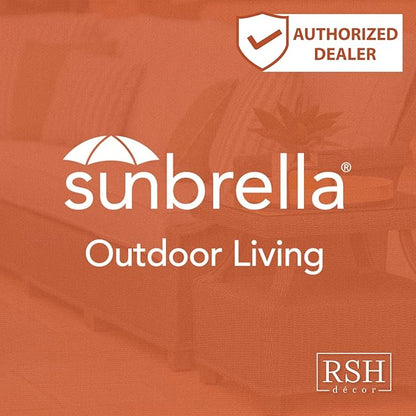 RSH DECOR: Sunbrella Square Throw Pillows Set of 4 | 17" x 17" | Water and - Image 6