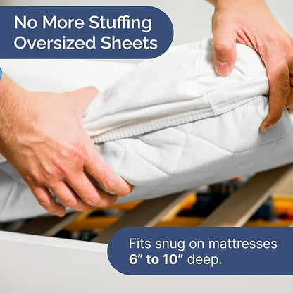 Cot Sheet Set 25” x 75” – Easy-Fit Cot Size Mattress Sheets – Ideal - Image 4