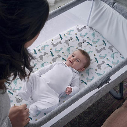 Pack n Play Sheets, BROLEX 2 Pack Mini Crib Sheets, Stretchy Portable Fitted - Image 3