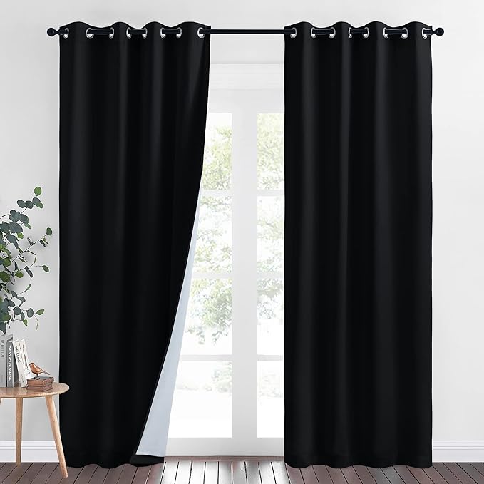 NICETOWN Sound Blocking & Heavy-Duty Space Divider Curtains, Lined Insert Noise by NICETOWN