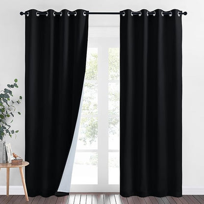 NICETOWN Sound Blocking & Heavy-Duty Space Divider Curtains, Lined Insert Noise by NICETOWN