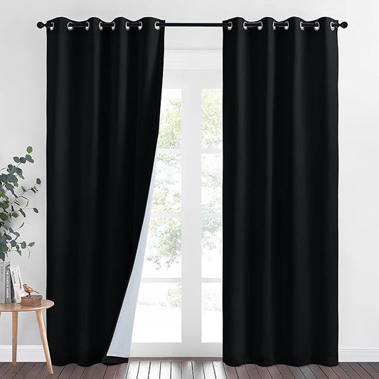 NICETOWN Sound Blocking & Heavy-Duty Space Divider Curtains, Lined Insert Noise by NICETOWN