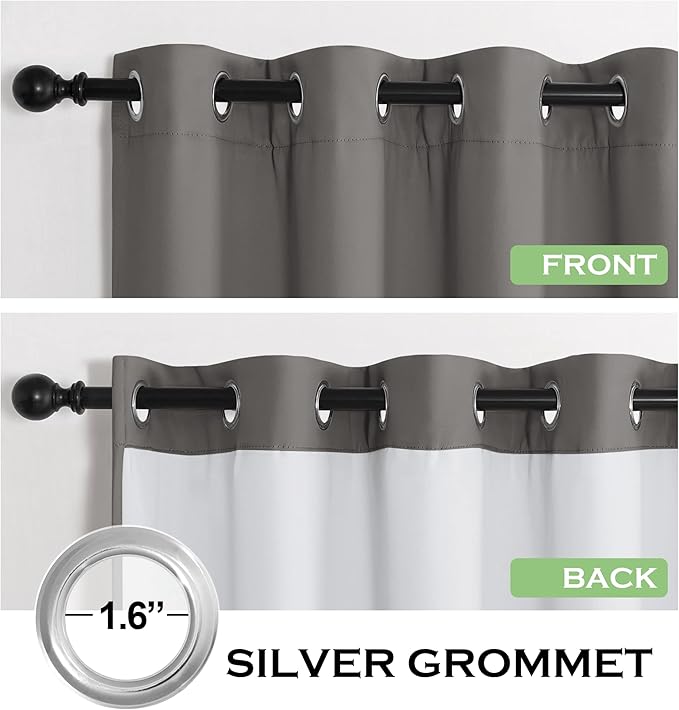 KGORGE 4-in-1 Soundproof Anti Dust 100% Blackout Curtains - Image 4