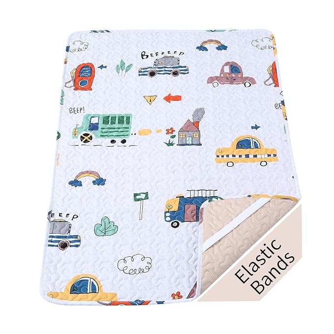 Padded Pack n Play Sheets Breathable Thick Pack and Play Mattress Protector by MIIMER
