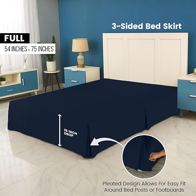 Utopia Bedding Full Bed Skirt - Image 2