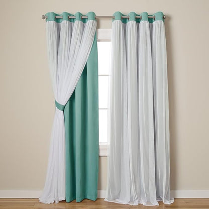 TOWN & COUNTRY LUXE Talia Double Layer Indoor Curtains, Sheer and Room by TOWN+%26+COUNTRY+LUXE