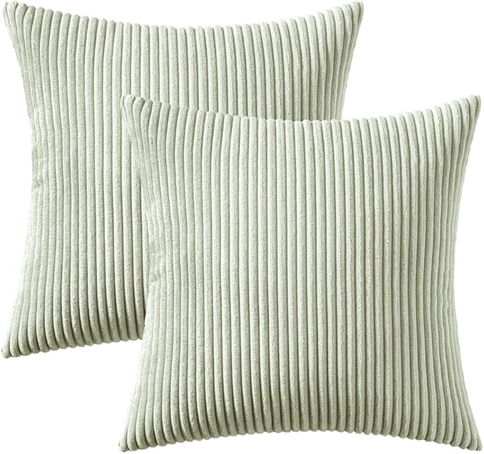 MIULEE Pack of 2 Pillow Covers Soft Soild Decorative Square Throw Pillow Covers - Image 6