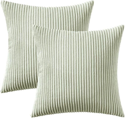 MIULEE Pack of 2 Pillow Covers Soft Soild Decorative Square Throw Pillow Covers - Image 6