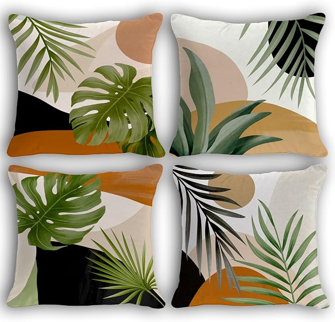 OGILRE Boho Botanical Tropical Leaf Plant Abstract Nature Home Bedroom by OGILRE