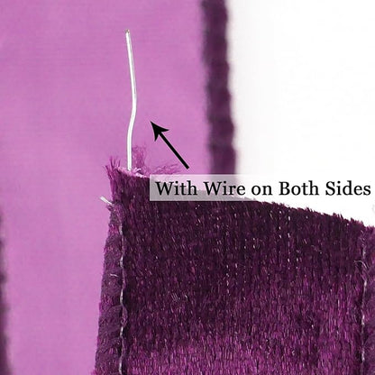 MEEDEE Purple Velvet Ribbon - Image 3