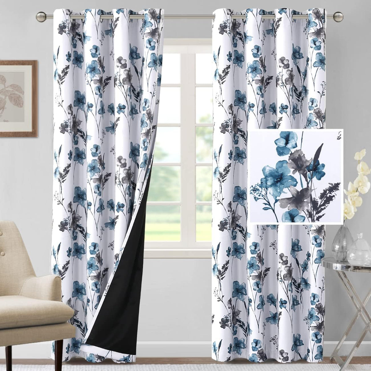 h.versailtex 100% blackout curtains 84 inch length 2, main product view
