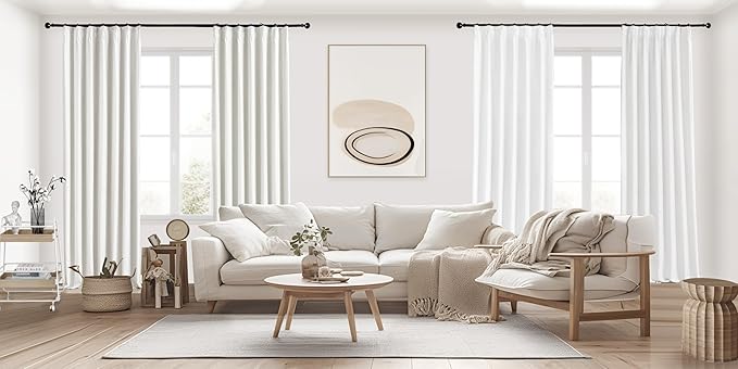IVAPUPU Linen Pinch Pleated Full Blackout Curtains - Image 6