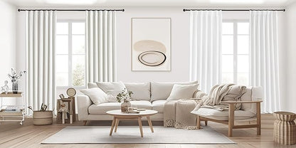 IVAPUPU Linen Pinch Pleated Full Blackout Curtains - Image 6