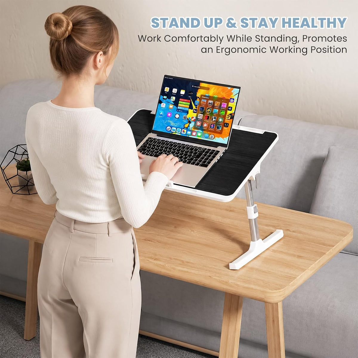 adjustable lap desk, foldable laptop desk for bed, package contents