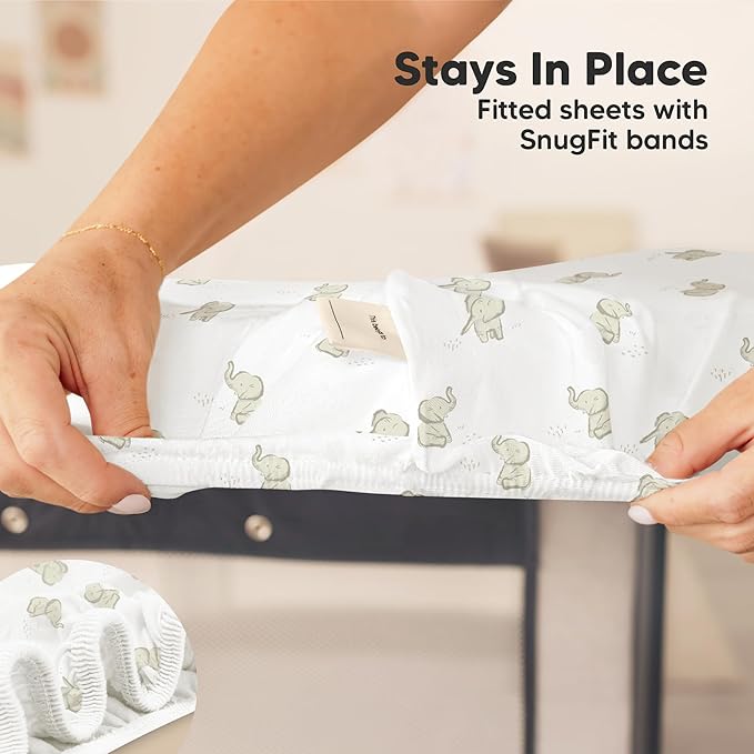 2-Pack Mini Crib Sheets Fitted - Image 6