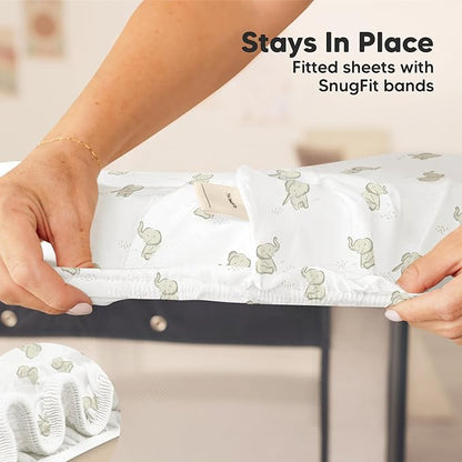 2-Pack Mini Crib Sheets Fitted - Image 6