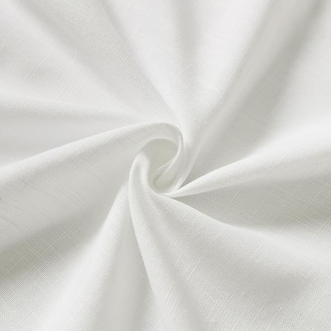 Off White Linen Curtains 80 inches Long - Image 6