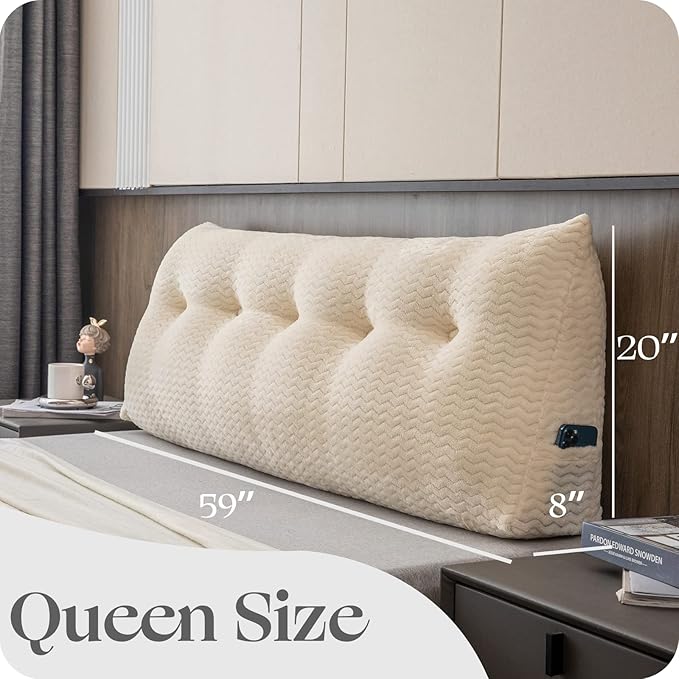 Large Bolster Triangular Headboard Wedge Backrest Positioning Support Bed Rest - Image 2