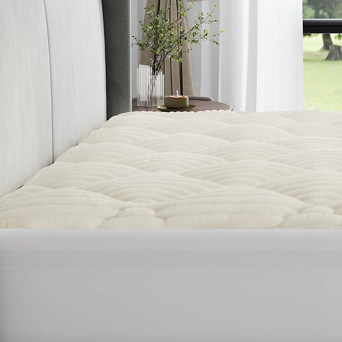 Novilla Soft Queen Mattress Topper, Plush Mattress Pad - Image 7
