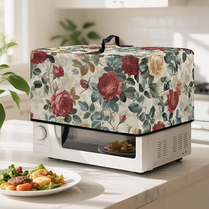 Microwave Oven Dust Cover, Rose Design Washable Protective Dust Cover - Image 3